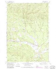 Whitney Oregon Historical topographic map, 1:24000 scale, 7.5 X 7.5 Minute, Year 1972