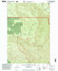 Wildcat Mountain Oregon Historical topographic map, 1:24000 scale, 7.5 X 7.5 Minute, Year 1997