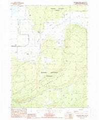 Wildhorse Ridge Oregon Historical topographic map, 1:24000 scale, 7.5 X 7.5 Minute, Year 1988