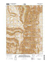 Wildhorse Lake Oregon Current topographic map, 1:24000 scale, 7.5 X 7.5 Minute, Year 2014