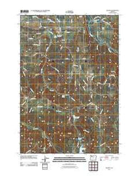 Wilhoit Oregon Historical topographic map, 1:24000 scale, 7.5 X 7.5 Minute, Year 2011
