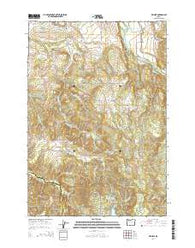 Wilhoit Oregon Current topographic map, 1:24000 scale, 7.5 X 7.5 Minute, Year 2014