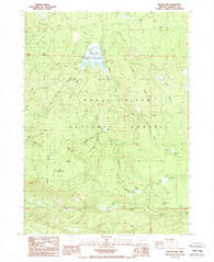 Willow Lake Oregon Historical topographic map, 1:24000 scale, 7.5 X 7.5 Minute, Year 1988