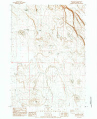 Wilson Butte Oregon Historical topographic map, 1:24000 scale, 7.5 X 7.5 Minute, Year 1984