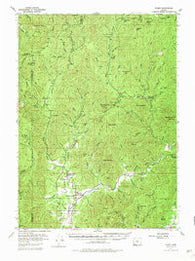 Wimer Oregon Historical topographic map, 1:62500 scale, 15 X 15 Minute, Year 1954