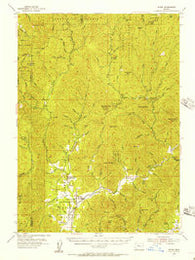 Wimer Oregon Historical topographic map, 1:62500 scale, 15 X 15 Minute, Year 1954