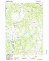Winchester Oregon Historical topographic map, 1:24000 scale, 7.5 X 7.5 Minute, Year 1987