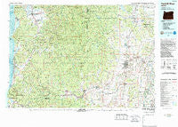 Yamhill River Oregon Historical topographic map, 1:100000 scale, 30 X 60 Minute, Year 1980
