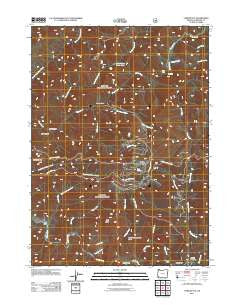 York Butte Oregon Historical topographic map, 1:24000 scale, 7.5 X 7.5 Minute, Year 2011