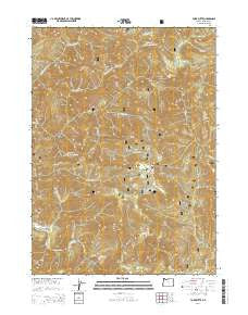 York Butte Oregon Current topographic map, 1:24000 scale, 7.5 X 7.5 Minute, Year 2014