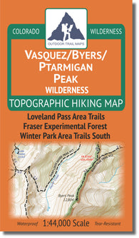 Buy map Vasquez / Byers / Ptarmigan Peak Wilderness