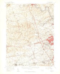 Alburtis Pennsylvania Historical topographic map, 1:62500 scale, 15 X 15 Minute, Year 1957