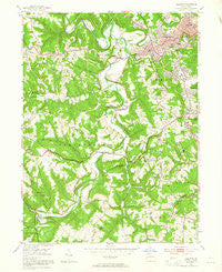 Aliquippa Pennsylvania Historical topographic map, 1:24000 scale, 7.5 X 7.5 Minute, Year 1954