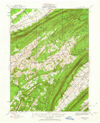 Allensville Pennsylvania Historical topographic map, 1:62500 scale, 15 X 15 Minute, Year 1935