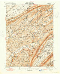 Allensville Pennsylvania Historical topographic map, 1:62500 scale, 15 X 15 Minute, Year 1938