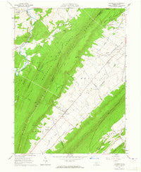 Allensville Pennsylvania Historical topographic map, 1:24000 scale, 7.5 X 7.5 Minute, Year 1963
