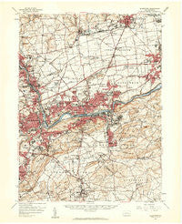 Allentown Pennsylvania Historical topographic map, 1:62500 scale, 15 X 15 Minute, Year 1957