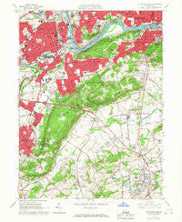Allentown East Pennsylvania Historical topographic map, 1:24000 scale, 7.5 X 7.5 Minute, Year 1964