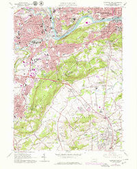 Allentown East Pennsylvania Historical topographic map, 1:24000 scale, 7.5 X 7.5 Minute, Year 1964