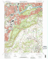 Allentown East Pennsylvania Historical topographic map, 1:24000 scale, 7.5 X 7.5 Minute, Year 1964