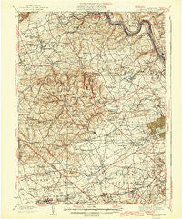 Allentown West Pennsylvania Historical topographic map, 1:62500 scale, 15 X 15 Minute, Year 1942