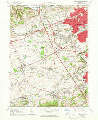 Allentown West Pennsylvania Historical topographic map, 1:24000 scale, 7.5 X 7.5 Minute, Year 1964