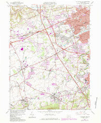 Allentown West Pennsylvania Historical topographic map, 1:24000 scale, 7.5 X 7.5 Minute, Year 1964
