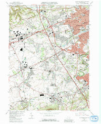 Allentown West Pennsylvania Historical topographic map, 1:24000 scale, 7.5 X 7.5 Minute, Year 1964
