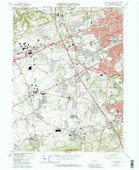 Allentown West Pennsylvania Historical topographic map, 1:24000 scale, 7.5 X 7.5 Minute, Year 1964