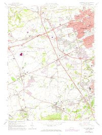 Allentown West Pennsylvania Historical topographic map, 1:24000 scale, 7.5 X 7.5 Minute, Year 1964