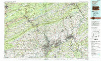 Allentown Pennsylvania Historical topographic map, 1:100000 scale, 30 X 60 Minute, Year 1984