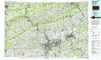 Allentown Pennsylvania Historical topographic map, 1:100000 scale, 30 X 60 Minute, Year 1984