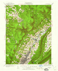 Altoona Pennsylvania Historical topographic map, 1:62500 scale, 15 X 15 Minute, Year 1920