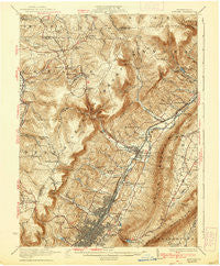 Altoona Pennsylvania Historical topographic map, 1:62500 scale, 15 X 15 Minute, Year 1922