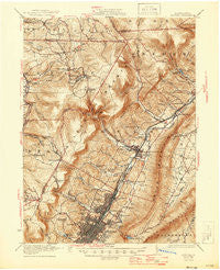 Altoona Pennsylvania Historical topographic map, 1:62500 scale, 15 X 15 Minute, Year 1922