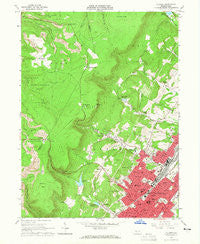 Altoona Pennsylvania Historical topographic map, 1:24000 scale, 7.5 X 7.5 Minute, Year 1963