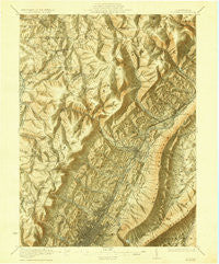 Altoona Pennsylvania Historical topographic map, 1:62500 scale, 15 X 15 Minute, Year 1922
