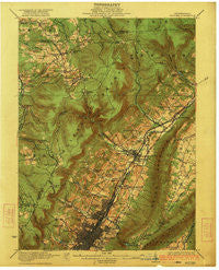 Altoona Pennsylvania Historical topographic map, 1:62500 scale, 15 X 15 Minute, Year 1922