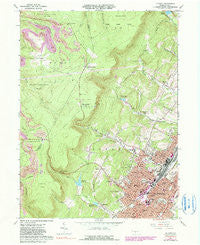 Altoona Pennsylvania Historical topographic map, 1:24000 scale, 7.5 X 7.5 Minute, Year 1963