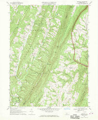 Amaranth Pennsylvania Historical topographic map, 1:24000 scale, 7.5 X 7.5 Minute, Year 1967