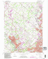 Ambler Pennsylvania Historical topographic map, 1:24000 scale, 7.5 X 7.5 Minute, Year 1966