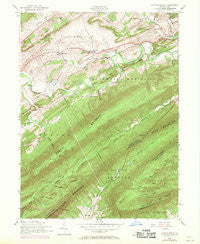 Andersonburg Pennsylvania Historical topographic map, 1:24000 scale, 7.5 X 7.5 Minute, Year 1952