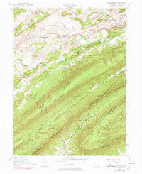 Andersonburg Pennsylvania Historical topographic map, 1:24000 scale, 7.5 X 7.5 Minute, Year 1952