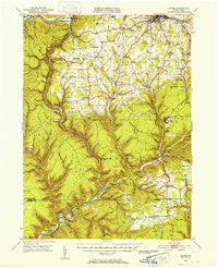 Antrim Pennsylvania Historical topographic map, 1:62500 scale, 15 X 15 Minute, Year 1946