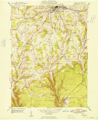 Antrim Pennsylvania Historical topographic map, 1:24000 scale, 7.5 X 7.5 Minute, Year 1948