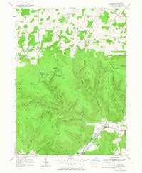 Asaph Pennsylvania Historical topographic map, 1:24000 scale, 7.5 X 7.5 Minute, Year 1954
