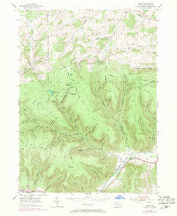 Asaph Pennsylvania Historical topographic map, 1:24000 scale, 7.5 X 7.5 Minute, Year 1954