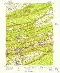 Ashland Pennsylvania Historical topographic map, 1:24000 scale, 7.5 X 7.5 Minute, Year 1953