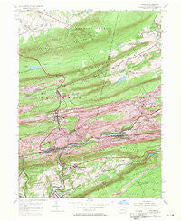 Ashland Pennsylvania Historical topographic map, 1:24000 scale, 7.5 X 7.5 Minute, Year 1953