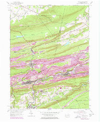 Ashland Pennsylvania Historical topographic map, 1:24000 scale, 7.5 X 7.5 Minute, Year 1953